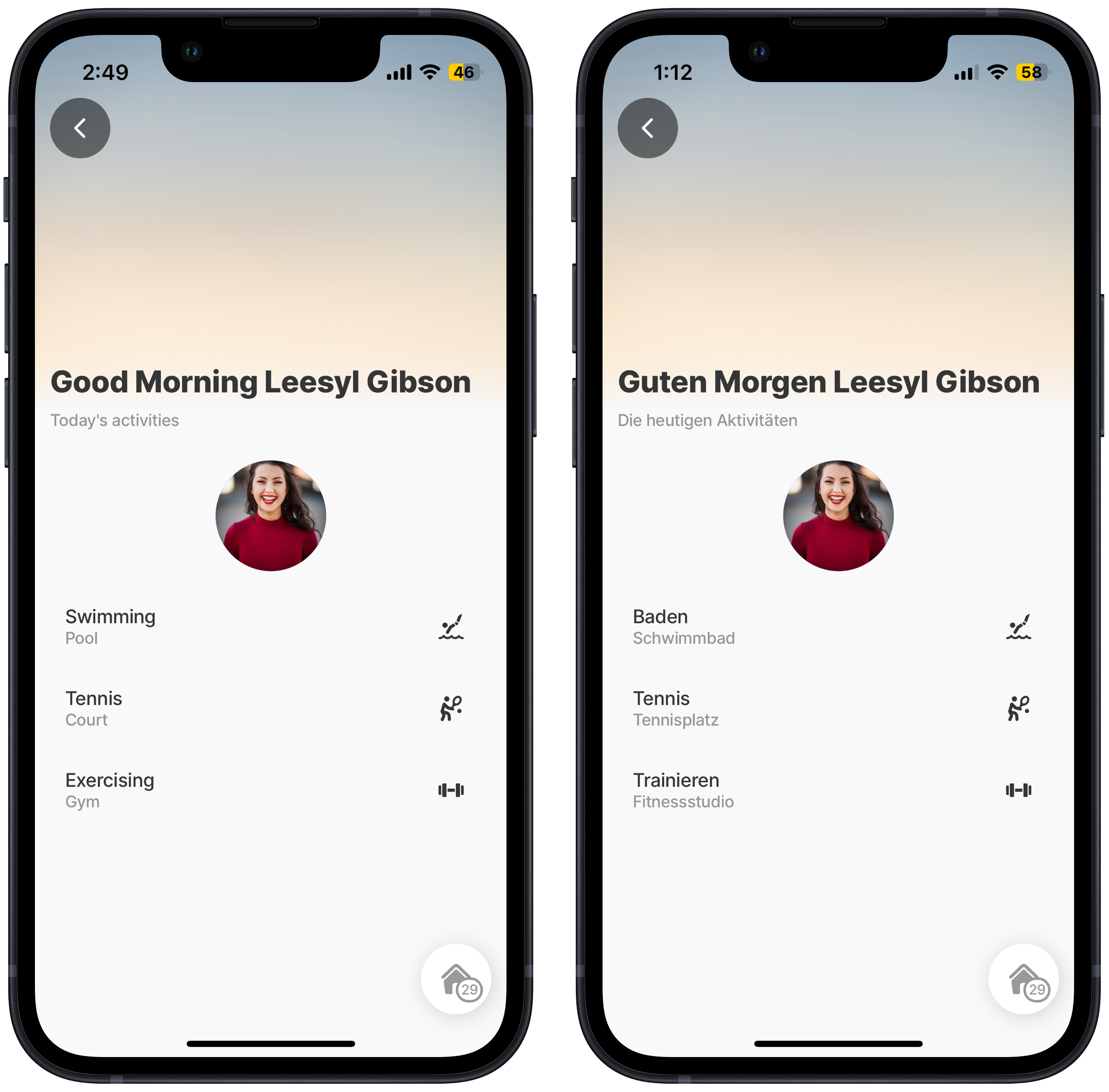 One jig in English & German